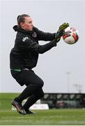 6 April 2022; Goalkeeper Megan Walsh during a Republic of Ireland women training session at the FAI National Training Centre in Abbotstown, Dublin. Photo by Stephen McCarthy/Sportsfile
