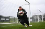 6 April 2022; Goalkeeper Courtney Brosnan during a Republic of Ireland women training session at the FAI National Training Centre in Abbotstown, Dublin. Photo by Stephen McCarthy/Sportsfile
