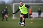 6 April 2022; Harriet Scott during a Republic of Ireland women training session at the FAI National Training Centre in Abbotstown, Dublin. Photo by Stephen McCarthy/Sportsfile