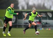 6 April 2022; Denise O'Sullivan during a Republic of Ireland women training session at the FAI National Training Centre in Abbotstown, Dublin. Photo by Stephen McCarthy/Sportsfile