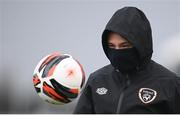 6 April 2022; Jessica Ziu during a Republic of Ireland women training session at the FAI National Training Centre in Abbotstown, Dublin. Photo by Stephen McCarthy/Sportsfile