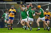 6 April 2022; Jimmy Quilty of Limerick celebrates after his side's victory in the 2022 oneills.com Munster GAA Hurling Under 20 Championship Group 1 Round 1 match between Limerick and Clare at TUS Gaelic Grounds in Limerick. Photo by Piaras Ó Mídheach/Sportsfile