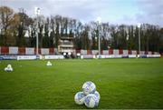 8 April 2022; A general view of match balls before the SSE Airtricity League Premier Division match between St Patrick's Athletic and Dundalk at Richmond Park in Dublin. Photo by Ramsey Cardy/Sportsfile