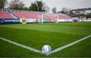 8 April 2022; A general view of match balls before the SSE Airtricity League Premier Division match between St Patrick's Athletic and Dundalk at Richmond Park in Dublin. Photo by Ramsey Cardy/Sportsfile