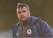 8 April 2022; St Patrick's Athletic manager Tim Clancy during the SSE Airtricity League Premier Division match between St Patrick's Athletic and Dundalk at Richmond Park in Dublin. Photo by Ramsey Cardy/Sportsfile