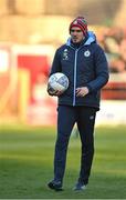8 April 2022; Shelbourne coach Joey O'Brien before the SSE Airtricity League Premier Division match between Shelbourne and Shamrock Rovers at Tolka Park in Dublin. Photo by Seb Daly/Sportsfile