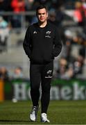9 April 2022; Munster head coach Johann van Graan before the Heineken Champions Cup Round of 16 first leg match between Exeter Chiefs and Munster at Sandy Park in Exeter, England. Photo by Harry Murphy/Sportsfile