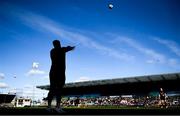 9 April 2022; Scott Buckley of Munster practices his lineout throwing before the Heineken Champions Cup Round of 16 first leg match between Exeter Chiefs and Munster at Sandy Park in Exeter, England. Photo by Harry Murphy/Sportsfile