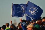 8 April 2022; Leinster flags during the Heineken Champions Cup Round of 16 first leg match between Connacht and Leinster at the Sportsground in Galway. Photo by Brendan Moran/Sportsfile