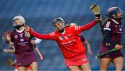 9 April 2022; Amy O'Connor of Cork celebrates after scoring her side's first goal during the Littlewoods Ireland Camogie League Division 1 Final match between Cork and Galway at Croke Park in Dublin. Photo by Piaras Ó Mídheach/Sportsfile