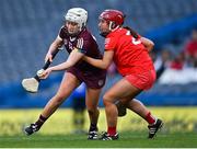 9 April 2022; Ailish O'Reilly of Galway in action against Meabh Murphy of Cork during the Littlewoods Ireland Camogie League Division 1 Final match between Cork and Galway at Croke Park in Dublin. Photo by Piaras Ó Mídheach/Sportsfile