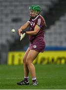 9 April 2022; Sarah Spellman of Galway during the Littlewoods Ireland Camogie League Division 1 Final match between Cork and Galway at Croke Park in Dublin. Photo by Piaras Ó Mídheach/Sportsfile