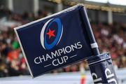 9 April 2022; Logo of the Heineken Champions Cup during the Heineken Champions Cup Round of 16 first leg match between Toulouse and Ulster at Stade Ernest Wallon in Toulouse, France. Photo by Manuel Blondeau/Sportsfile