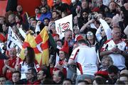 9 April 2022; Supporters of Ulster celebrate during the Heineken Champions Cup Round of 16 first leg match between Toulouse and Ulster at Stade Ernest Wallon in Toulouse, France. Photo by Manuel Blondeau/Sportsfile