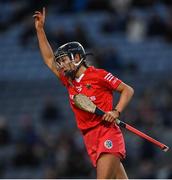 9 April 2022; Saoirse McCarthy of Cork during the Littlewoods Ireland Camogie League Division 1 Final match between Cork and Galway at Croke Park in Dublin. Photo by Piaras Ó Mídheach/Sportsfile