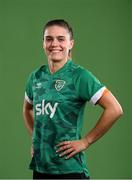 8 April 2022; Jamie Finn during a Republic of Ireland Women squad portrait session at Castleknock Hotel in Dublin. Photo by Stephen McCarthy/Sportsfile