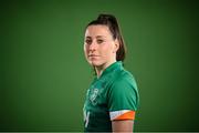 8 April 2022; Lucy Quinn during a Republic of Ireland Women squad portrait session at Castleknock Hotel in Dublin. Photo by Stephen McCarthy/Sportsfile