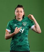8 April 2022; Lucy Quinn during a Republic of Ireland Women squad portrait session at Castleknock Hotel in Dublin. Photo by Stephen McCarthy/Sportsfile