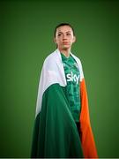 8 April 2022; Katie McCabe during a Republic of Ireland Women squad portrait session at Castleknock Hotel in Dublin. Photo by Stephen McCarthy/Sportsfile