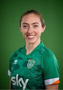 8 April 2022; Megan Connolly during a Republic of Ireland Women squad portrait session at Castleknock Hotel in Dublin. Photo by Stephen McCarthy/Sportsfile