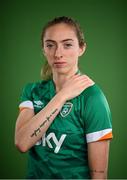 8 April 2022; Megan Connolly during a Republic of Ireland Women squad portrait session at Castleknock Hotel in Dublin. Photo by Stephen McCarthy/Sportsfile