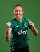 8 April 2022; Megan Connolly during a Republic of Ireland Women squad portrait session at Castleknock Hotel in Dublin. Photo by Stephen McCarthy/Sportsfile