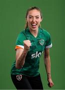 8 April 2022; Megan Connolly during a Republic of Ireland Women squad portrait session at Castleknock Hotel in Dublin. Photo by Stephen McCarthy/Sportsfile