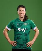 8 April 2022; Niamh Fahey during a Republic of Ireland Women squad portrait session at Castleknock Hotel in Dublin. Photo by Stephen McCarthy/Sportsfile