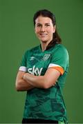 8 April 2022; Niamh Fahey during a Republic of Ireland Women squad portrait session at Castleknock Hotel in Dublin. Photo by Stephen McCarthy/Sportsfile