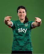 8 April 2022; Niamh Fahey during a Republic of Ireland Women squad portrait session at Castleknock Hotel in Dublin. Photo by Stephen McCarthy/Sportsfile