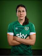 8 April 2022; Niamh Fahey during a Republic of Ireland Women squad portrait session at Castleknock Hotel in Dublin. Photo by Stephen McCarthy/Sportsfile