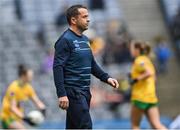 10 April 2022; Donegal manager Maxi Curran before the Lidl Ladies Football National League Division 1 Final between Donegal and Meath at Croke Park in Dublin. Photo by Piaras Ó Mídheach/Sportsfile