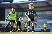 10 April 2022; Leanne Kiernan during a Republic of Ireland women training session at the Gamla Ullevi Stadium in Gothenburg, Sweden. Photo by Stephen McCarthy/Sportsfile