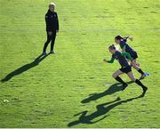 10 April 2022; Manager Vera Pauw watches over players Claire O'Riordan and Jessica Ziu, right, warming up during a Republic of Ireland women training session at the Gamla Ullevi Stadium in Gothenburg, Sweden. Photo by Stephen McCarthy/Sportsfile