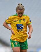 10 April 2022; A dejected Niamh McLaughlin of Donegal after the Lidl Ladies Football National League Division 1 Final between Donegal and Meath at Croke Park in Dublin. Photo by Brendan Moran/Sportsfile