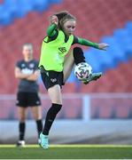 10 April 2022; Izzy Atkinson during a Republic of Ireland women training session at the Gamla Ullevi Stadium in Gothenburg, Sweden. Photo by Stephen McCarthy/Sportsfile