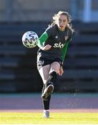 10 April 2022; Megan Connolly during a Republic of Ireland women training session at the Gamla Ullevi Stadium in Gothenburg, Sweden. Photo by Stephen McCarthy/Sportsfile