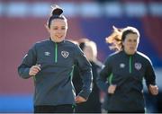 10 April 2022; Áine O'Gorman during a Republic of Ireland women training session at the Gamla Ullevi Stadium in Gothenburg, Sweden. Photo by Stephen McCarthy/Sportsfile