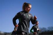 10 April 2022; Ellen Molloy during a Republic of Ireland women training session at the Gamla Ullevi Stadium in Gothenburg, Sweden. Photo by Stephen McCarthy/Sportsfile