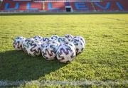 10 April 2022; A general view of footballs on the pitch during a Republic of Ireland women training session at the Gamla Ullevi Stadium in Gothenburg, Sweden. Photo by Stephen McCarthy/Sportsfile