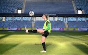 11 April 2022; Éabha O'Mahony during a Republic of Ireland Women training session at Gamla Ullevi in Gothenburg, Sweden. Photo by Stephen McCarthy/Sportsfile