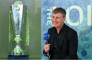 11 April 2022; Republic of Ireland manager Stephen Kenny during the The LOI Show at Riverside Hotel in Sligo. Photo by Ramsey Cardy/Sportsfile