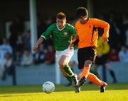 27 April 2004; Omer Ozcelik, Holland, in action against the Republic of Ireland's Robert Bayly. Republic of Ireland v Holland, U16 International Friendly, Whitehall, Dublin. Picture credit; Pat Murphy / SPORTSFILE *EDI*