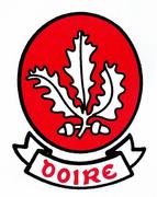 30 April 2004; The Derry Football crest. Supplied by SPORTSFILE *EDI*