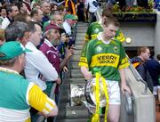 2 May 2004; Kerry captain Tomas O'Se walks down the steps of the Hogan Stand after lifting the League Cup. Allianz National Football League 2004 Division 1 Final, Kerry v Galway, Croke Park, Dublin. Picture credit; Damien Eagers / SPORTSFILE *EDI*