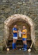 5 August 2013; Clare player Podge Collins, right, and Tipperary captain Niall O’Meara were in Mountshannon Hotel, Co. Clare, today ahead of the Bord Gáis Energy Munster Hurling U-21 Final at Semple Stadium, Thurles, on Wednesday evening at 7.30pm.  The match will also be shown live on TG4 with fans able to vote for their man of the match using the #LaochBGE hashtag on Twitter. Mountshannon Hotel, Mountshannon, Co. Clare. Picture credit: Matt Browne / SPORTSFILE