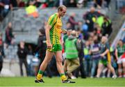 4 August 2013; A dejected Neil Gallagher, Donegal, after the game. GAA Football All-Ireland Senior Championship, Quarter-Final, Mayo v Donegal, Croke Park, Dublin. Photo by Sportsfile