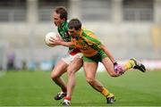 4 August 2013; Alan Dillon, Mayo, in action against Paddy McGrath, Donegal. GAA Football All-Ireland Senior Championship, Quarter-Final, Mayo v Donegal, Croke Park, Dublin. Picture credit: Stephen McCarthy / SPORTSFILE