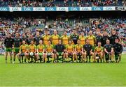 4 August 2013; The Donegal squad. GAA Football All-Ireland Senior Championship, Quarter-Final, Mayo v Donegal, Croke Park, Dublin. Photo by Sportsfile