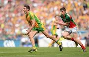 4 August 2013; Rory Kavanagh, Donegal, in action against Alan Freeman, Mayo. GAA Football All-Ireland Senior Championship, Quarter-Final, Mayo v Donegal, Croke Park, Dublin. Picture credit: Stephen McCarthy / SPORTSFILE